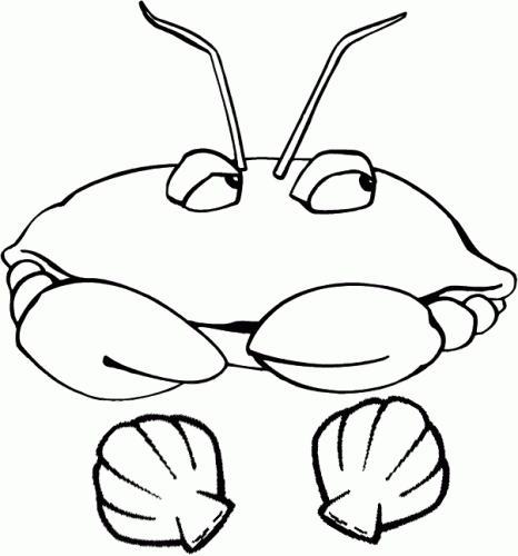 desene de colorat - crab 2